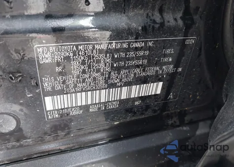 2024 Toyota Rav4 Xle Premium z USA, uszkodzony, nr VIN 2T3A1RFV5RC432568